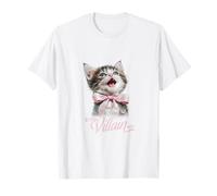Trendy Apparel In My Villain Era Cute Smiling Kitten Bow Camiseta