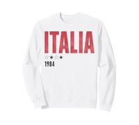 Trendy Apparel Italia 1984 Four Star Bold Red Lettering Sudadera