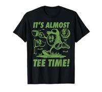 Trendy Apparel It's Almost tee Time! Running Toon Golf Ball Camiseta