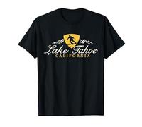 Trendy Apparel Lake Tahoe California Snow Mountain Skiing Camiseta