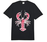 Trendy Apparel Lobster Outline and Water Color Style Drawing Comfort Colors Adult Heavyweight T-Shirt