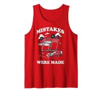 Trendy Apparel Mistakes were Made Upside Down Golf Cart Camiseta sin Mangas