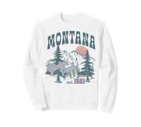 Trendy Apparel Montana Glacier Park EST 1901 Forest Sun Rise Sudadera