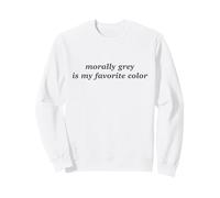 Trendy Apparel Morally Grey Is My Favorite Color Chest Text Sudadera