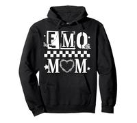 Trendy Apparel Mother's Day EMO Mom Alternative Stencil Font Sudadera con Capucha
