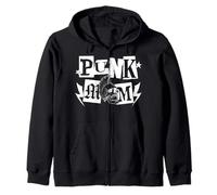 Trendy Apparel Mother's Day Punk Mom Rebel Cut out Lettering Sudadera con Capucha