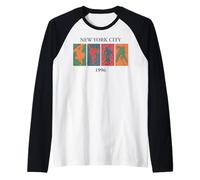 Trendy Apparel New York City 1996 Silhouette Winter Sports Camiseta Manga Raglan