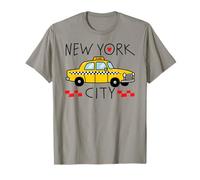 Trendy Apparel New York City Little Yellow Taxi Cab & Apple Camiseta