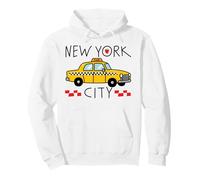 Trendy Apparel New York City Little Yellow Taxi Cab & Apple Sudadera con Capucha