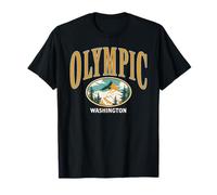 Trendy Apparel Olympic Washington Eagle Soaring Over Forest Camiseta