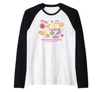 Trendy Apparel Pick Your Own Fresh Sunshine Farms Fruits Camiseta Manga Raglan
