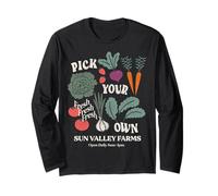 Trendy Apparel Pick Your Own Sun Valley Farms Vegetables Manga Larga