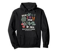 Trendy Apparel Pick Your Own Sun Valley Farms Vegetables Sudadera con Capucha
