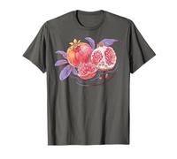 Trendy Apparel Pomegranate Arrangement Watercolor Painting Camiseta