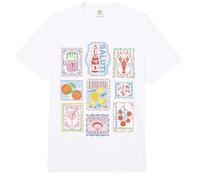 Trendy Apparel Postal Stamps of Regional Food and Drink Comfort Colors Adult Heavyweight T-Shirt