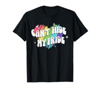 Trendy Apparel Pride Can't Hide My Pride Rainbow Heart Camiseta