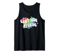 Trendy Apparel Pride Can't Hide My Pride Rainbow Heart Camiseta sin Mangas