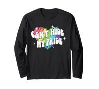 Trendy Apparel Pride Can't Hide My Pride Rainbow Heart Manga Larga
