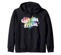Trendy Apparel Pride Can't Hide My Pride Rainbow Heart Sudadera con Capucha