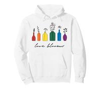 Trendy Apparel Pride Love Blooms Rainbow Colored Vases Sudadera con Capucha