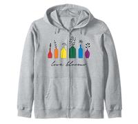 Trendy Apparel Pride Love Blooms Rainbow Colored Vases Sudadera con Capucha