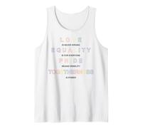 Trendy Apparel Pride Love Is Never Wrong Equality For All Camiseta sin Mangas