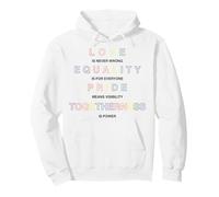 Trendy Apparel Pride Love Is Never Wrong Equality For All Sudadera con Capucha