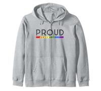 Trendy Apparel Pride Proud To Be Myself Rainbow Heart Banner Sudadera con Capucha