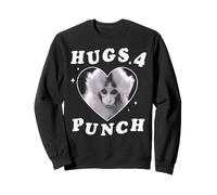 Trendy Apparel Punch The Monkey Hugs 4 Punch Heart Frame Sudadera