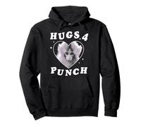Trendy Apparel Punch The Monkey Hugs 4 Punch Heart Frame Sudadera con Capucha