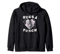 Trendy Apparel Punch The Monkey Hugs 4 Punch Heart Frame Sudadera con Capucha