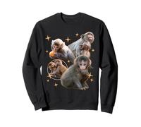 Trendy Apparel Punch The Monkey Shining Picture Montage Sudadera