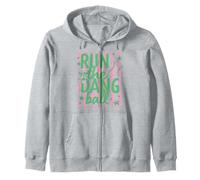 Trendy Apparel Run The Dang Ball Baseball Bow Stars Stripes Sudadera con Capucha