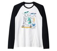 Trendy Apparel Scooter Let's Go!! Let The Good Times Roll Camiseta Manga Raglan