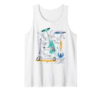 Trendy Apparel Scooter Let's Go!! Let The Good Times Roll Camiseta sin Mangas