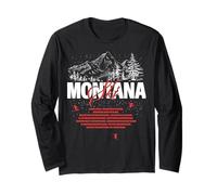 Trendy Apparel Ski Montana Lone Peak Madison Range Bridger Manga Larga