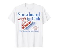 Trendy Apparel Snowboard Club The Mountains Are Calling 1982 Camiseta