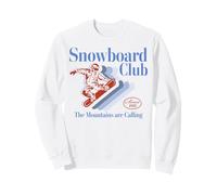 Trendy Apparel Snowboard Club The Mountains Are Calling 1982 Sudadera