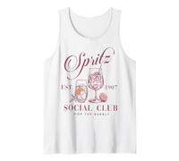 Trendy Apparel Spritz Social Club Pop The Bubbly EST 1907 Camiseta sin Mangas