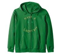 Trendy Apparel St. Patrick's Day Have A Lucky Day Vintage Sudadera con Capucha