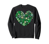 Trendy Apparel St. Patrick's Day Heart Full of Clovers Sudadera