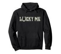 Trendy Apparel St. Patrick's Day Lucky Me Vintage Style Logo Sudadera con Capucha