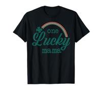 Trendy Apparel St. Patrick's Day One Lucky Mama Rainbow Logo Camiseta
