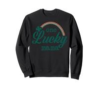 Trendy Apparel St. Patrick's Day One Lucky Mama Rainbow Logo Sudadera