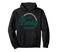 Trendy Apparel St. Patrick's Day One Lucky Mama Rainbow Logo Sudadera con Capucha