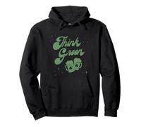 Trendy Apparel St. Patrick's Day Think Green Distressed Logo Sudadera con Capucha
