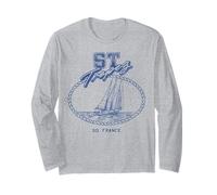 Trendy Apparel ST Tropez SO France Rope Frame Sail Boat Manga Larga