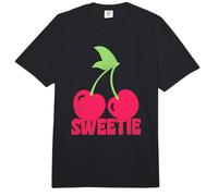 Trendy Apparel Sweetie Two Cherries On A Stem Illustration Comfort Colors Adult Heavyweight T-Shirt