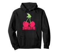 Trendy Apparel Sweetie Two Cherries On A Stem Illustration Sudadera con Capucha
