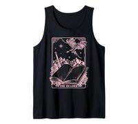 Trendy Apparel The Reader Tarot Card Fantasy Book and Dragon Camiseta sin Mangas